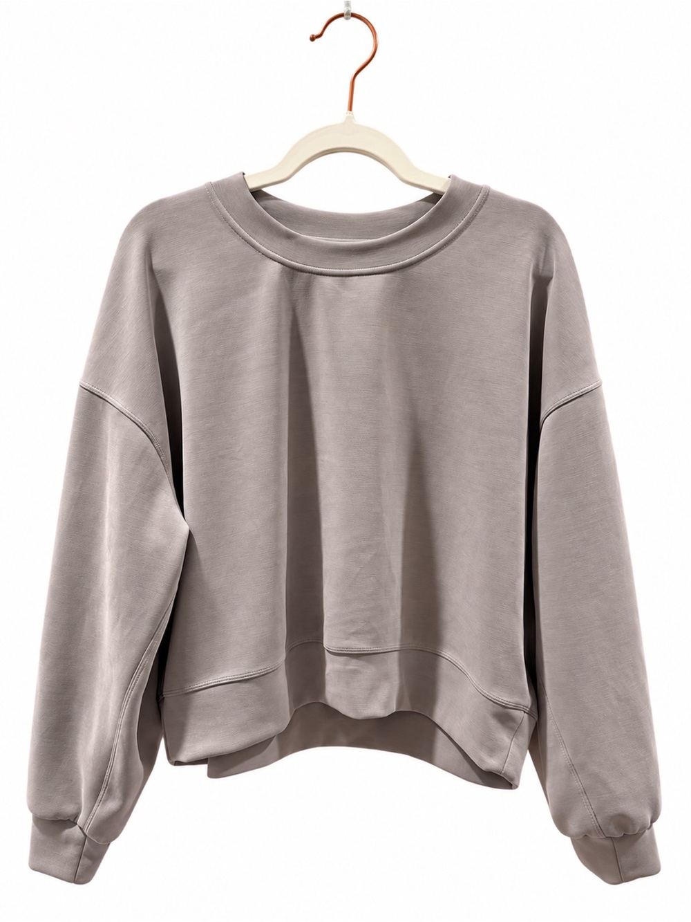 Lululemon Softstreme Oversized Crewneck Sweatshirt Taupe M/L